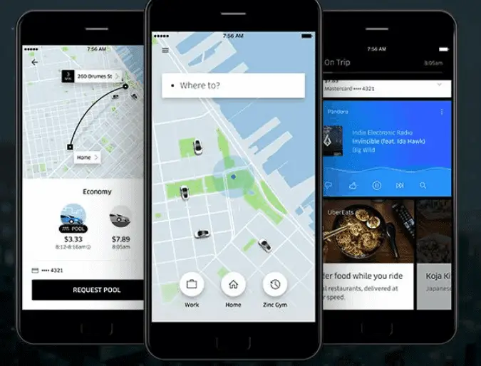 uber app for travelers