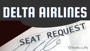 Graphic with a Delta ticket in it - What Does Seat Request Mean on a Delta Ticket?