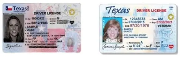 Texas drivers licenses women
