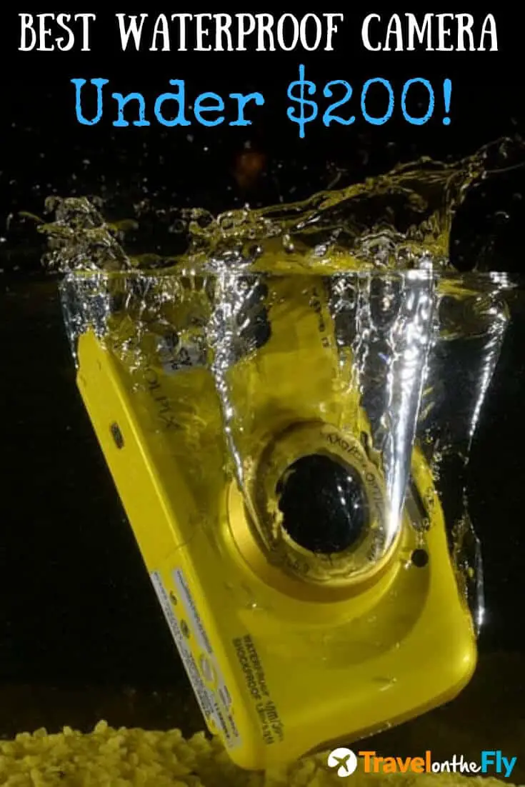 Image of yellow camera in water