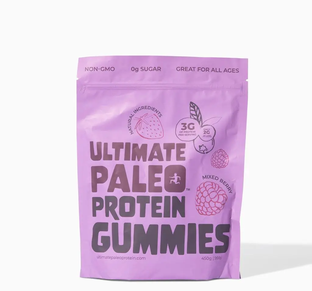 product photo - Ultimate Paleo Protein Mixed Berry Gummies