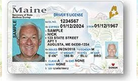 enhanced gold star on driver's license in maine