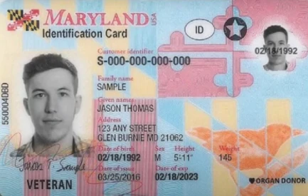star on maryland drivers license 