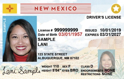 Real Id Drivers License New Mexico